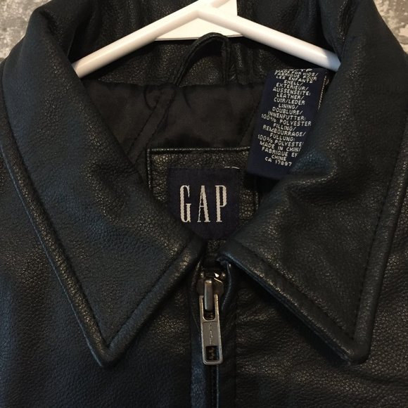 Gap Leather Jacket Size XS - Picture 2 of 7